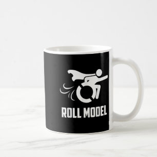 Cool Roll Model _ Funny Handicapped Person Wheelch Coffee Mug