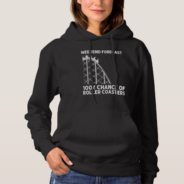 Cool Roller Coaster For Men Women Amusement Park T Hoodie (Front)