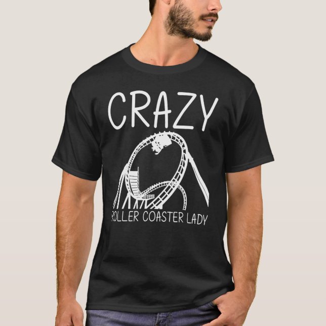 Cool Roller Coaster For Women Girls Roller Coaster T-Shirt (Front)