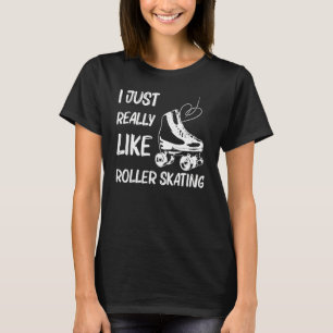 Cool Roller Skating For Men Women Retro Disco Derb T-Shirt