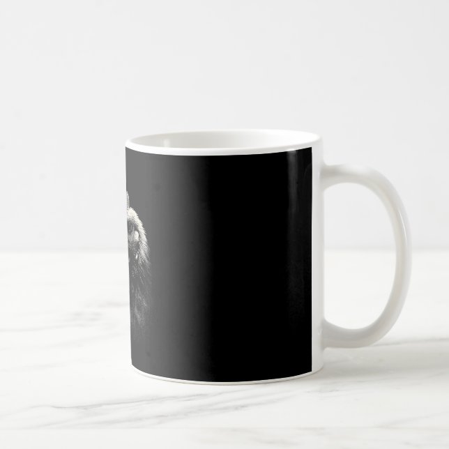 Cool Rooster Smoking Cigarette Art Graphic _1  Coffee Mug (Right)