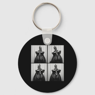 Cool Rooster Wearing Sungles Funny Photobooth Chic Keychain