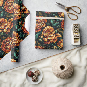 Cool Rose Flower Nature Wrapping Paper
