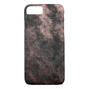 Cool Rose Gold Foil and Black Grunge Pattern Case-Mate iPhone Case