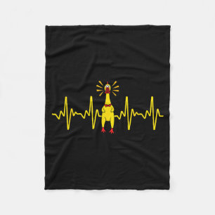 Cool Rubber Chicken Design For Men Women Kids Rubb Fleece Blanket