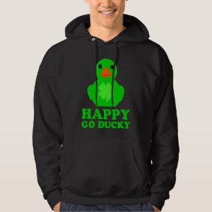 Cool Rubber Duck Lover Lucky Go Ducky Funny St Pat Hoodie