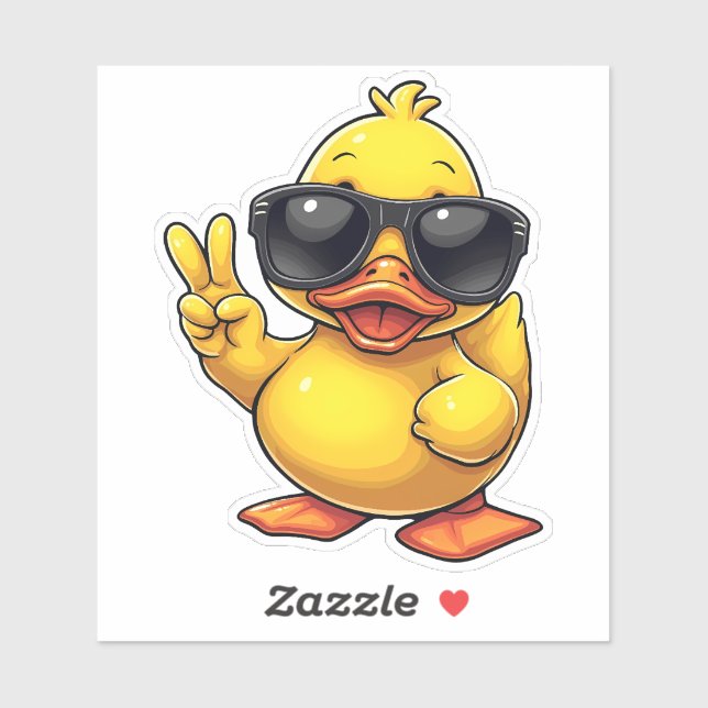 Cool Rubber Duckie peace (Sheet)