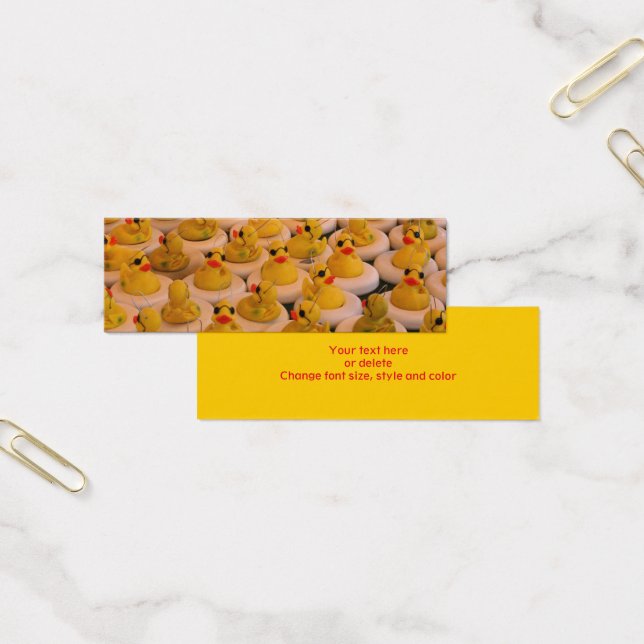 Cool Rubber Duckies Mini Bookmark (Office)