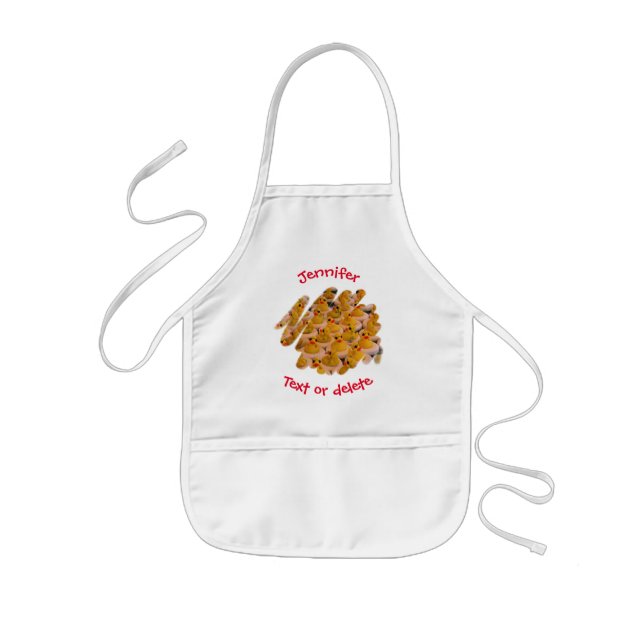 Cool Rubber Duckies Personalized Kids Apron (Front)