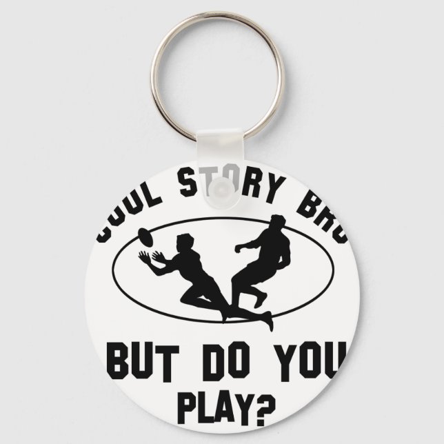 cool rugby designs keychain (Front)
