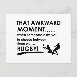 Cool Rugby designs Postcard
