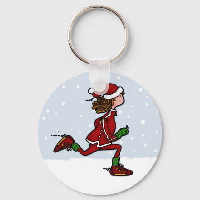 cool runnings (woman) keychain (Front)