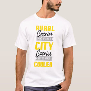 Cool Rural Mail Carrier City Post Carrier Mailman T-Shirt