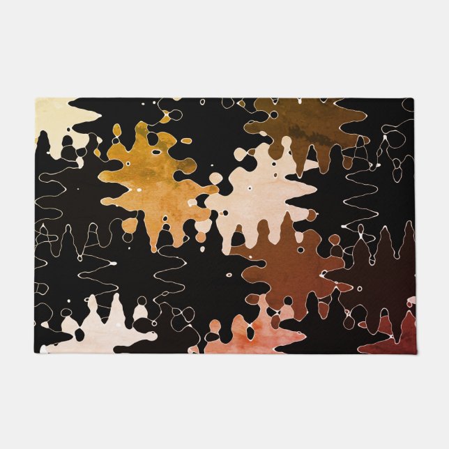 COOL Rustic Abstract Pattern Doormat (Front)