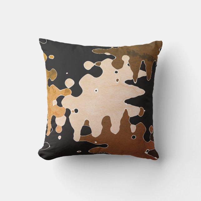 COOL Rustic Abstract Pattern Outdoor Pillow (Front)