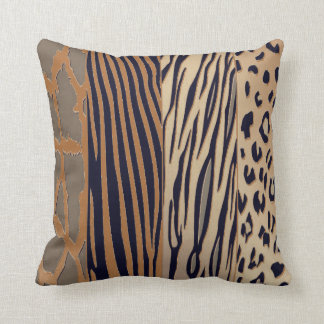 Cool Rustic Animal imprimé Zebra Stripe Coussin