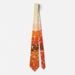 Cool Rustic Autumn Colours Tie