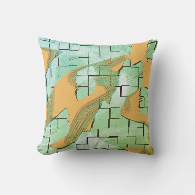 COOL Rustic Pattern Outdoor Pillow (Front)