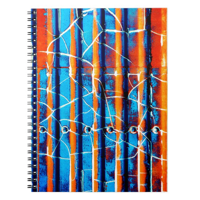 COOL Rustic Peeling Paint Notebook (Front)