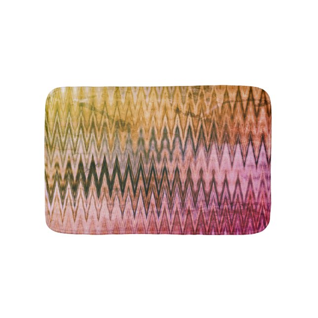 COOL Rustic Wavy Pattern Bath Mat (Front)