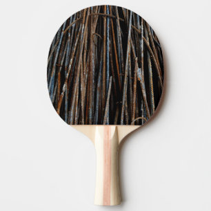 Cool Rusty Industrial Bars Ping Pong Paddle