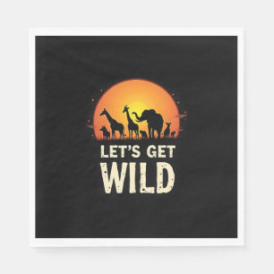 Cool Safari Design For Men Women Kids Safari Anima Napkin