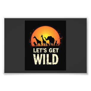 Cool Safari Design For Men Women Kids Safari Anima Photo Print