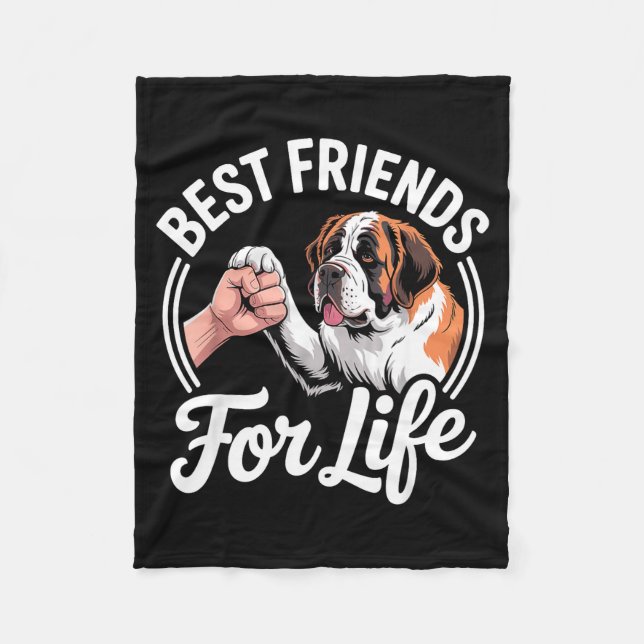 Cool Saint Bernard Costume For Men Women St. Berna Fleece Blanket (Front)