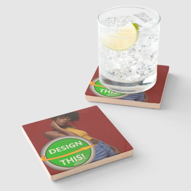 COOL! Sandstone Coasters - Custom (Side)