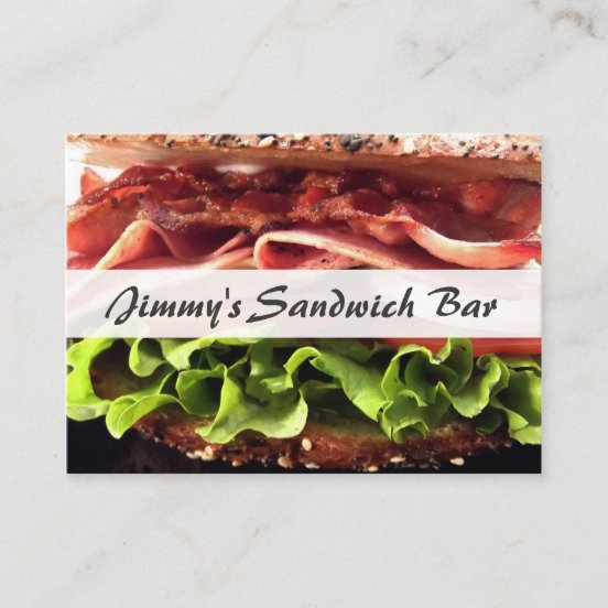Sandwich Business Cards & Profile Cards Zazzle CA