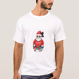 Cool Santa Christmas T-Shirt Design