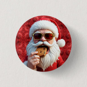 Cool Santa Claus 1 Inch Round Button