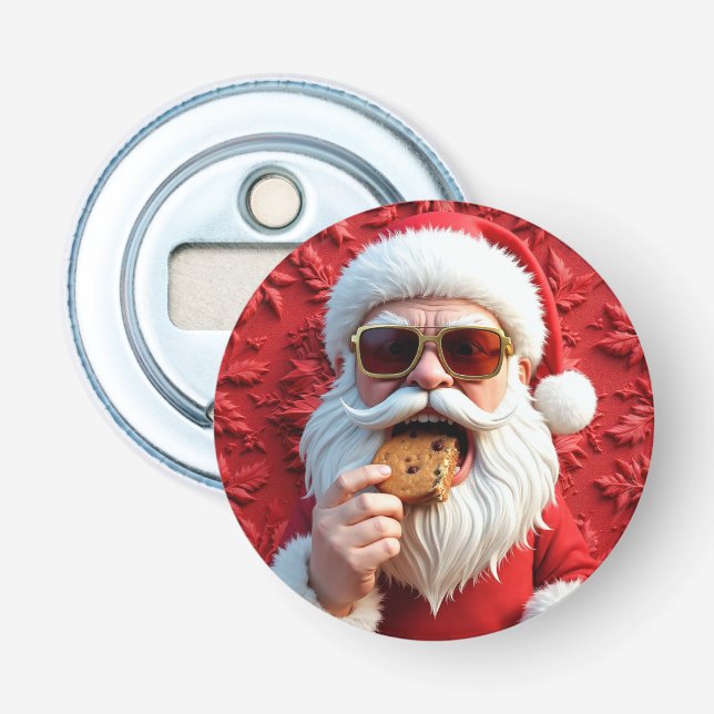 Cool Santa Claus Bottle Opener (Front)