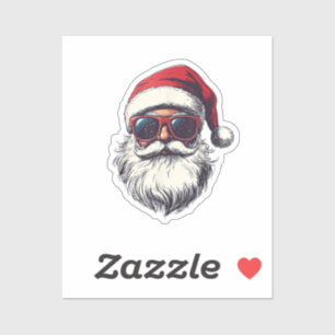 Cool Santa Claus Face Retro Sunglasses Christmas M