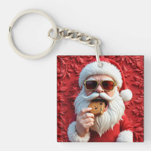 Cool Santa Claus Keychain