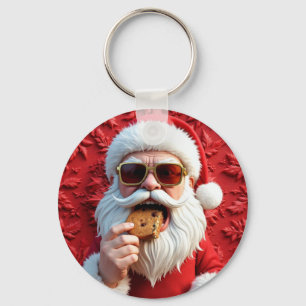 Cool Santa Claus Keychain