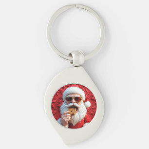 Cool Santa Claus Keychain