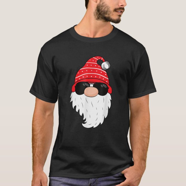 Cool Santa Claus Sunglasses Xmas Funny Christmas M T-Shirt (Front)