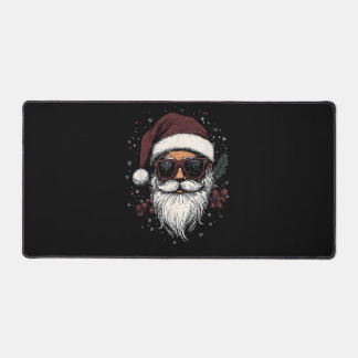 Cool Santa with Sunglasses Christmas Desk Mat