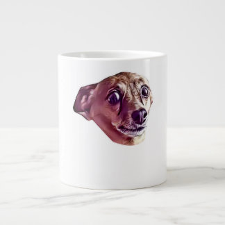Cool Scared Chihuahua Cute Funny Meme Large Coffee Mug
