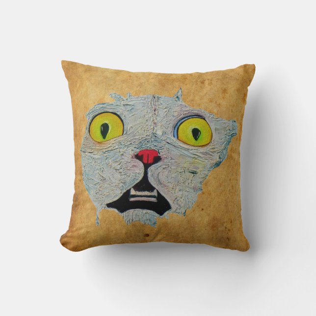 Cool Scary Eyes Pillow! Throw Pillow (Front)