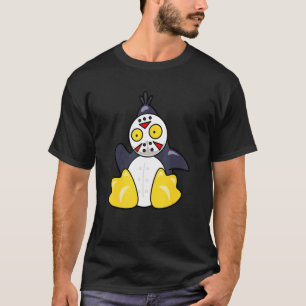 Cool Scary Halloween Penguin Illustration Graphic T-Shirt