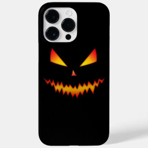 Cool scary Jack O'Lantern Halloween black Case-Mate iPhone 14 Pro Max Case