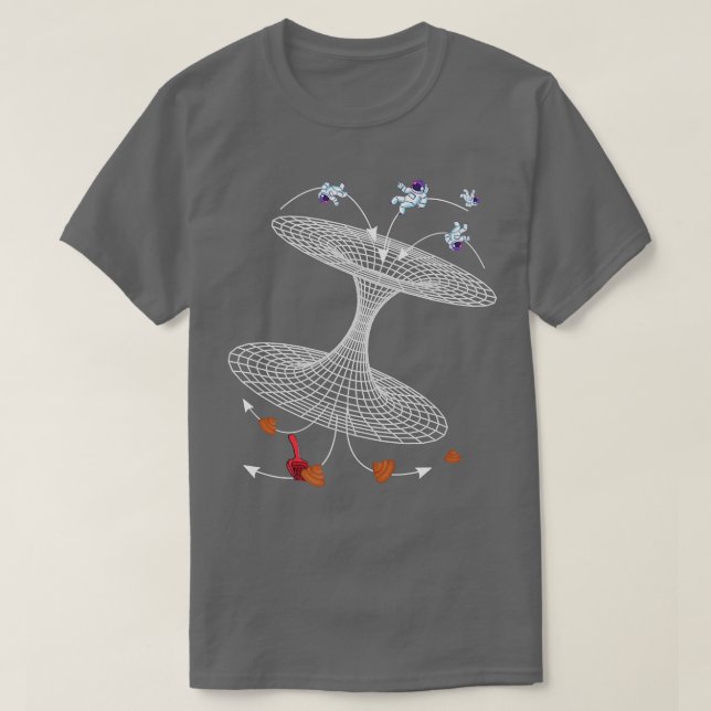 Cool Science Geek T Shirt Funny Event Horizon Blac (Design Front)