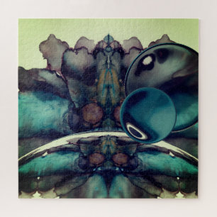 Cool Scifi Landscape Abstract  Jigsaw Puzzle
