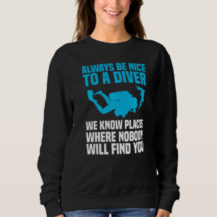 Cool Scuba Diving For Men Women Scuba Diver Underw Sweatshirt