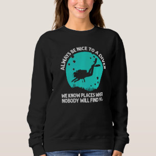 Cool Scuba Diving For Men Women Scuba Diver Underw Sweatshirt