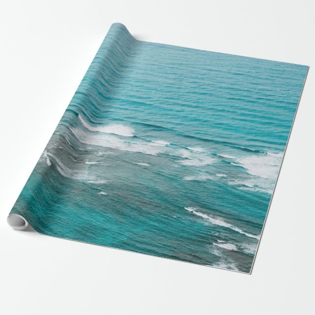 Cool Sea Animals Wrapping Paper (Unrolled)
