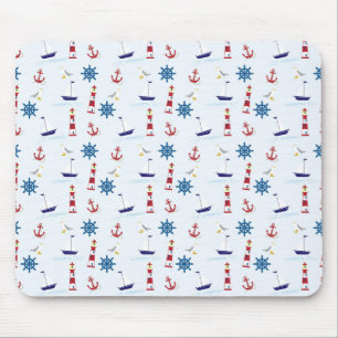Cool Sea Symbols Mouse Pad