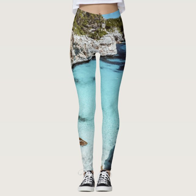 Cool Seascape Leggings (Front)
